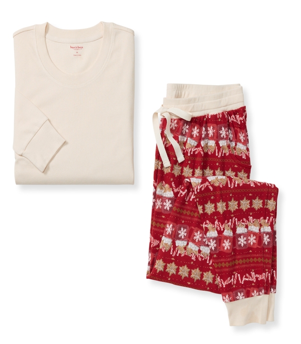 Hot Cocoa Fair Isle Matching Organic Cotton Pajamas