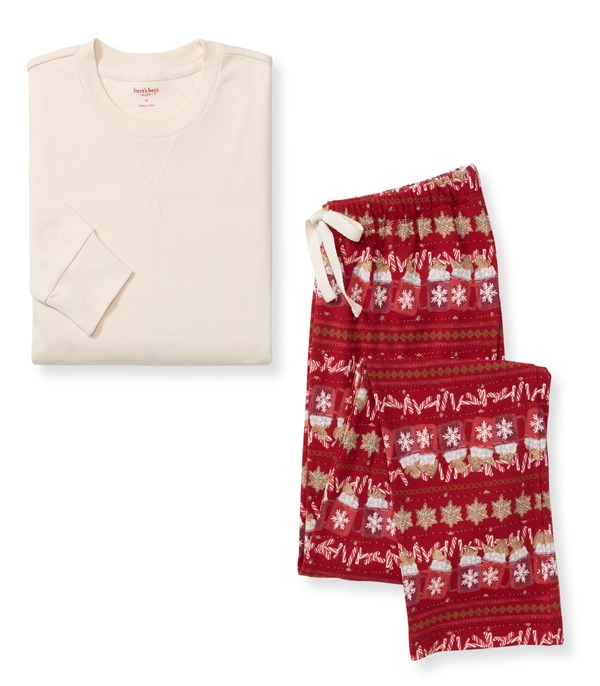 Hot Cocoa Fair Isle Matching Organic Cotton Pajamas