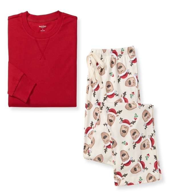 Guide My Sleigh Matching Organic Cotton Pajamas