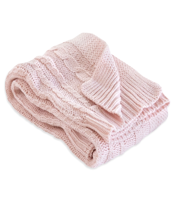 Organic Cable Knit Organic Baby Sweater Blanket