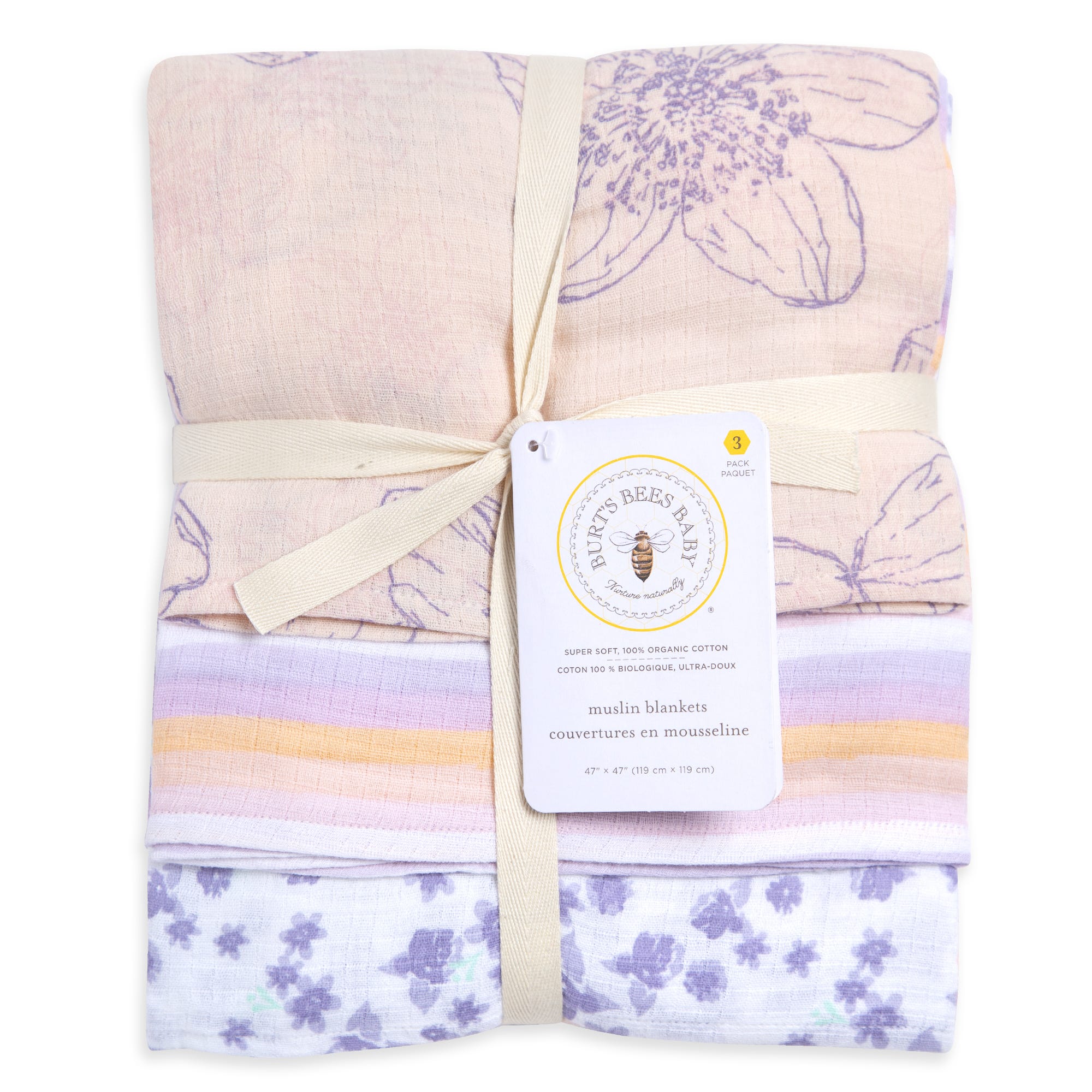 purple muslin swaddle blankets