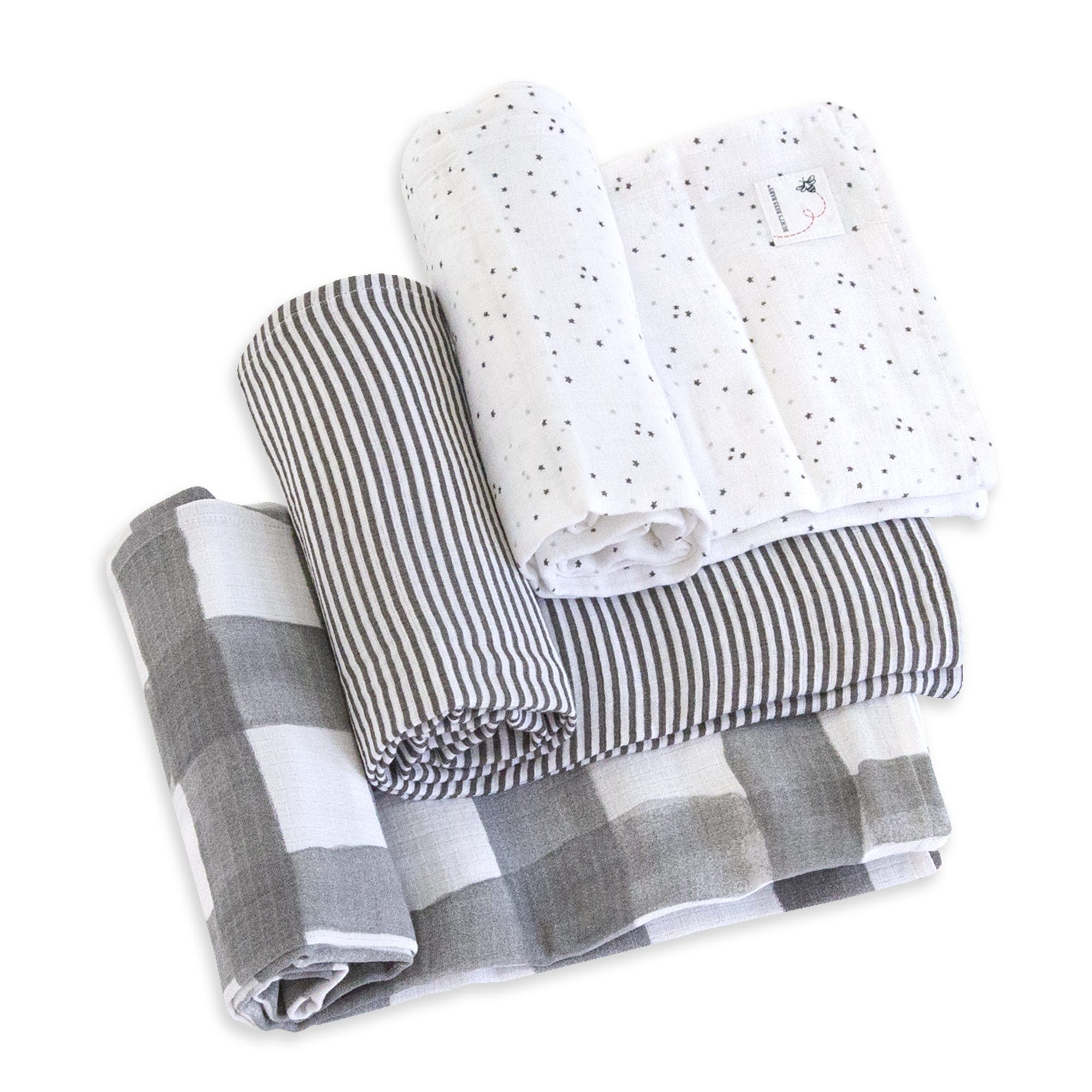 Starry Eyes Organic Baby Muslin Swaddle 