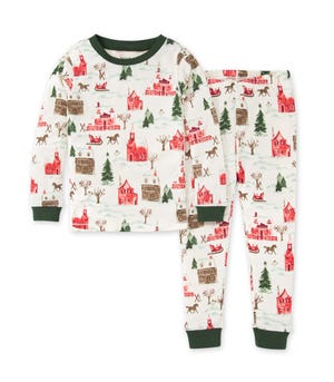 Holiday Village Organic Big Kid Snug Fit Pajamas