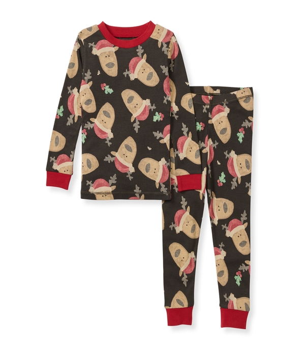 Jolly Reindeer Organic Cotton Matching Family Pajamas