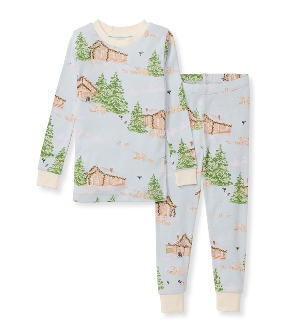 Winter Cabin Matching Organic Cotton Pajamas