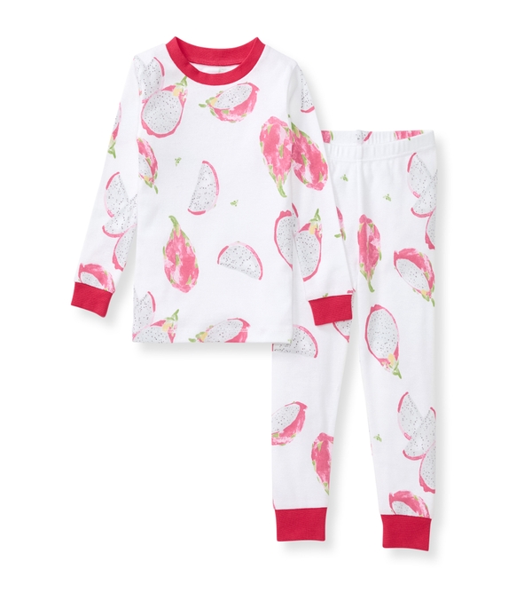 Dragon Fruit Organic Kids Girl Pajamas