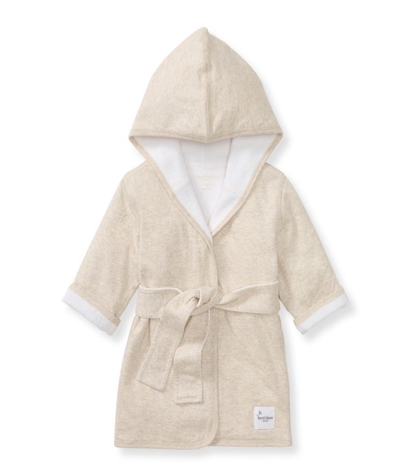 Organic Cotton Knit Terry Hooded Robe