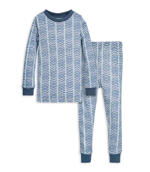 Watercolor Chevron Organic Pajamas