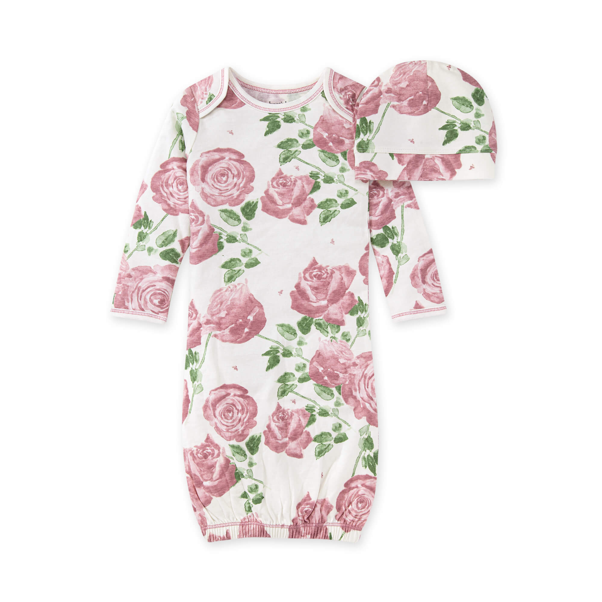 CLOTHES FOR  3-6MTHS  BABY = 22" REBORN  TWO PIECE  DRESS SET LARGE ROSE-NEW 