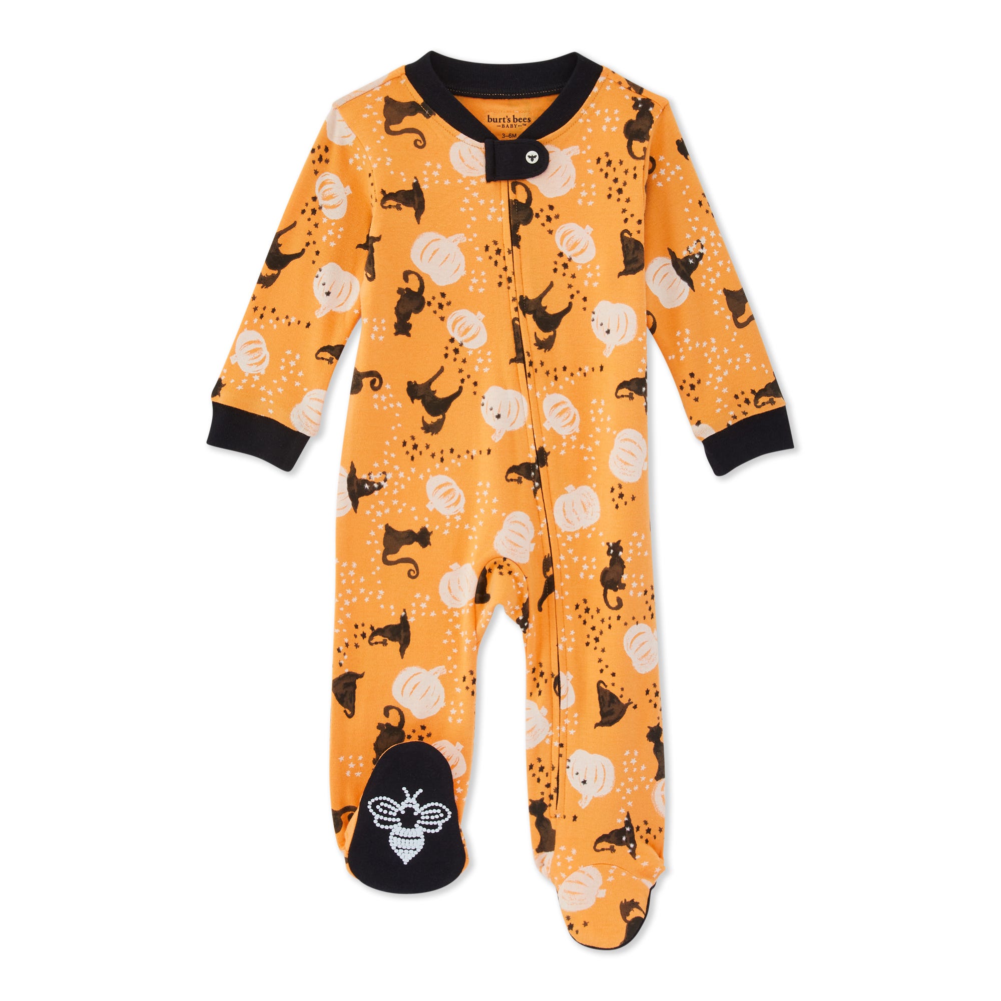 Organic One-Piece Romper-Jumpsuit PJ, Burt's Bees Baby Unisex Baby Sleep & Play 