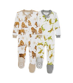 Lions Roar Organic Cotton Pajamas 2 Pack
