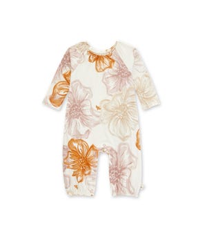 Flowers For You Organic Baby Girl  Ruffle Jumpsuit