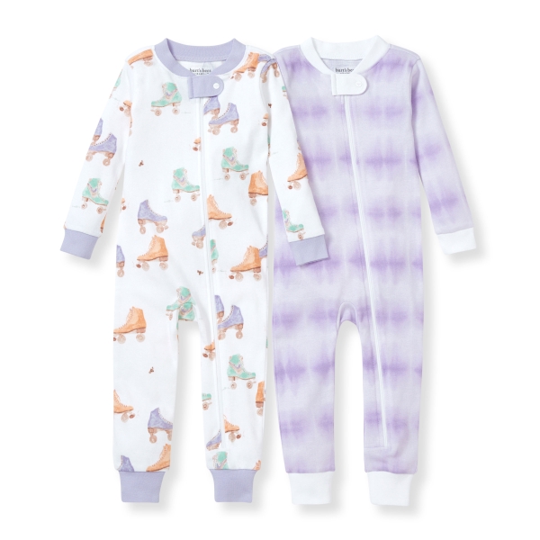 Roller Baby & Printed Tie Dye Organic Snug Fit Pajamas