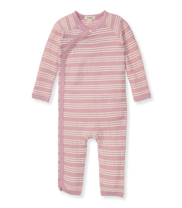 Raised Stripe Jumpsuit - Persian Rose