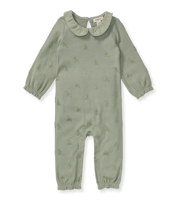 Raised Terry Bee Baby Girl Jumpsuit