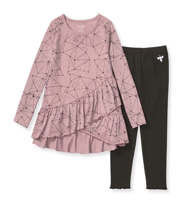 Look Up Organic Girl Shirt and Pants Set