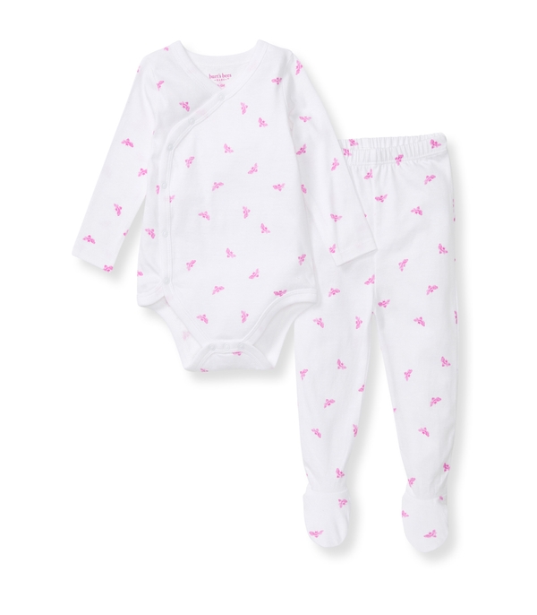 Micro Golden Bee Bodysuit Set - Crocus