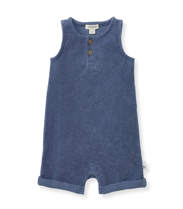 Organic Cotton Terry Romper - Underwater