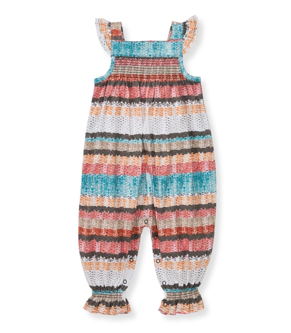 Woven Stripe Organic Cotton Jumpsuit