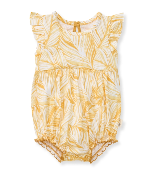 Leafy Jungle Organic Baby Girl Bodysuit