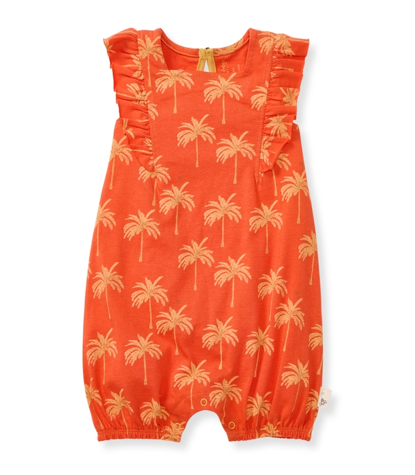 Golden Palms Organic Baby Girl Romper