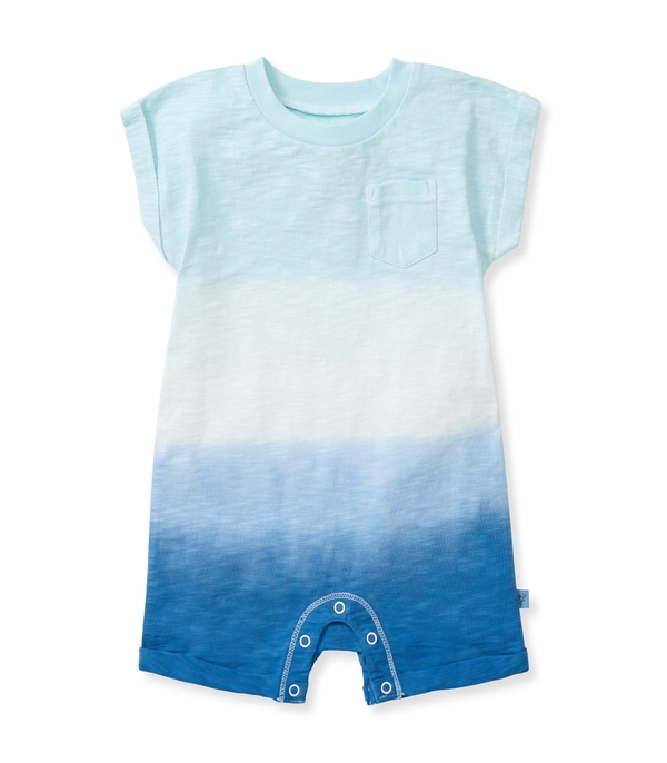 Double Dip Dye Organic Baby Boy Romper