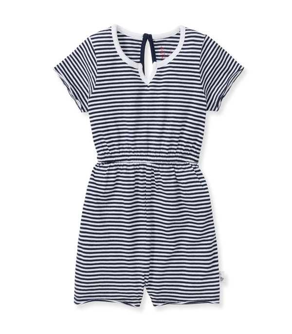 Classic Stripe Baby Girl Romper