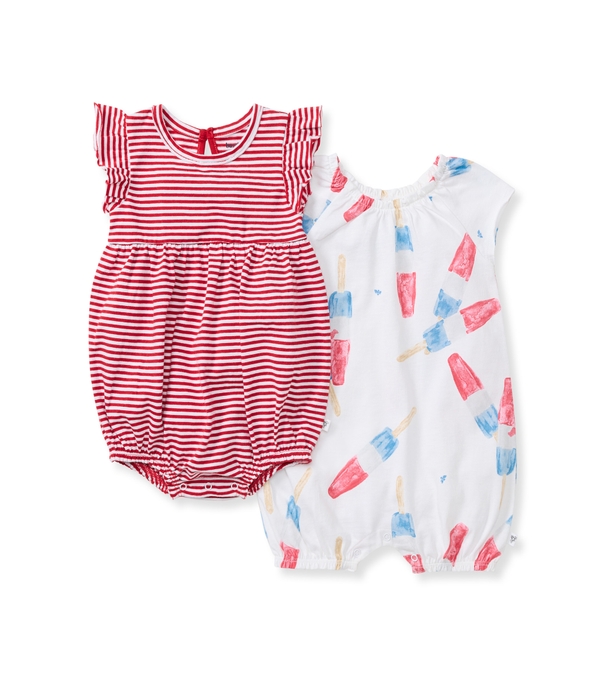 Rocket Pop Baby Girl Romper 2 Pack Set