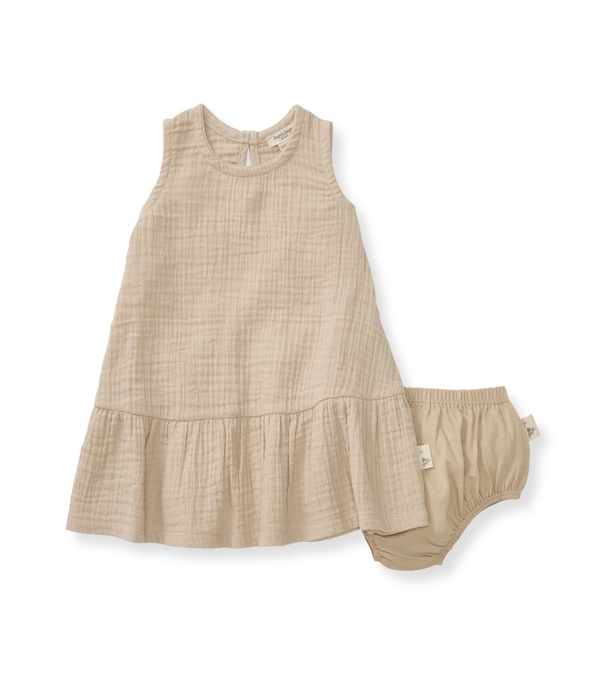 Mommy & Me Matching Crinkle Muslin Baby Girl Dress
