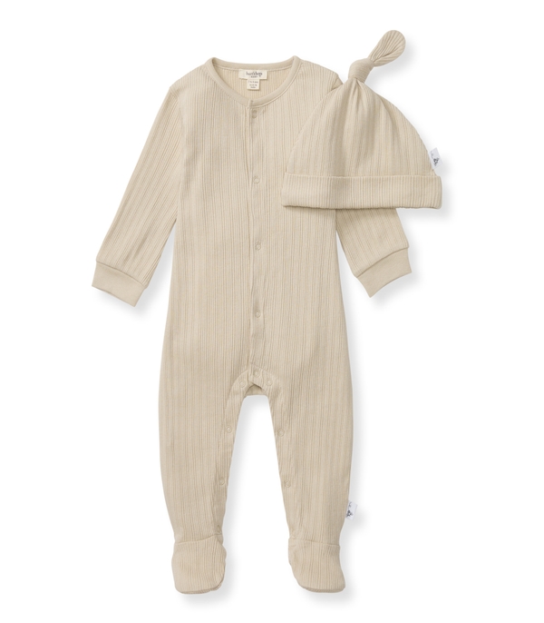 Sweet Rib Baby Neutral Jumpsuit Set
