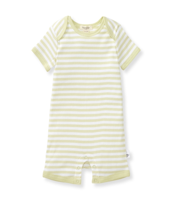 Rib Stripe Organic Cotton Baby Romper