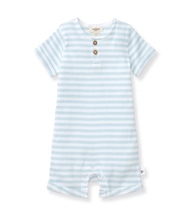 Rib Stripe Organic Cotton Baby Romper