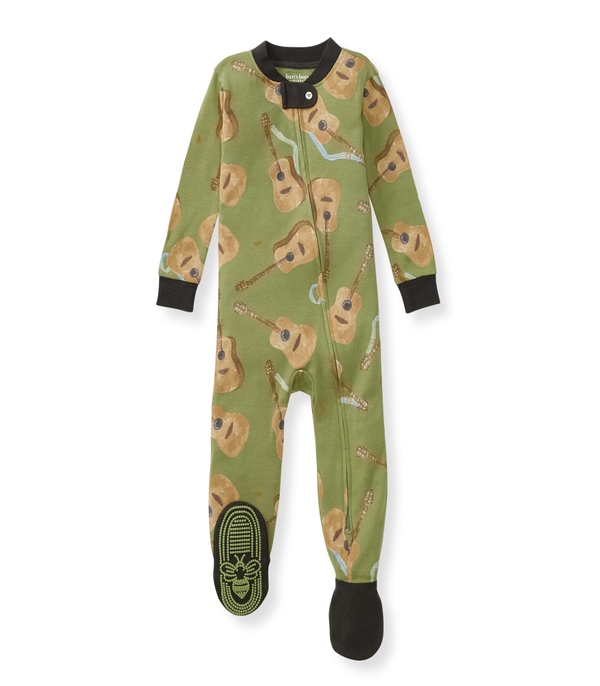 Acoustic Guitar Organic Baby Pajamas