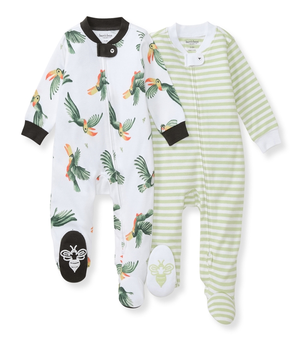 Toucan Organic Baby Pajamas - 2 Pack
