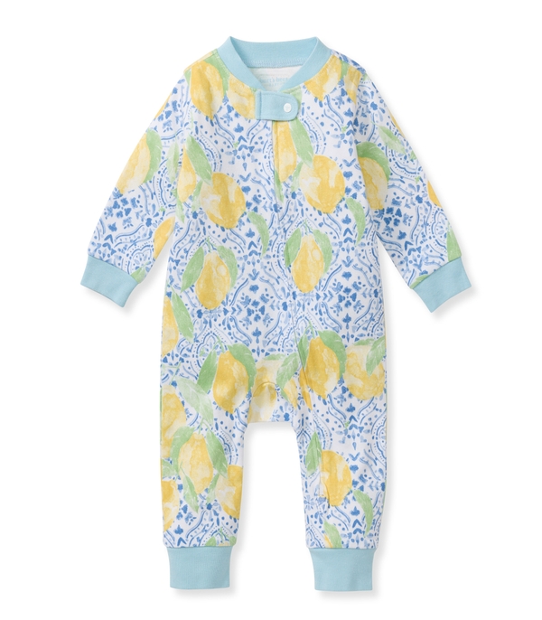 Lemon Tiles Organic Cotton Baby Pajamas