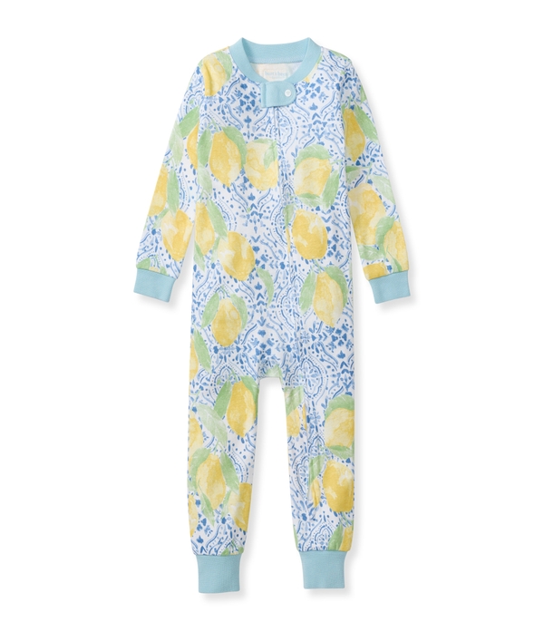 Lemon Tiles Organic Cotton Baby Pajamas