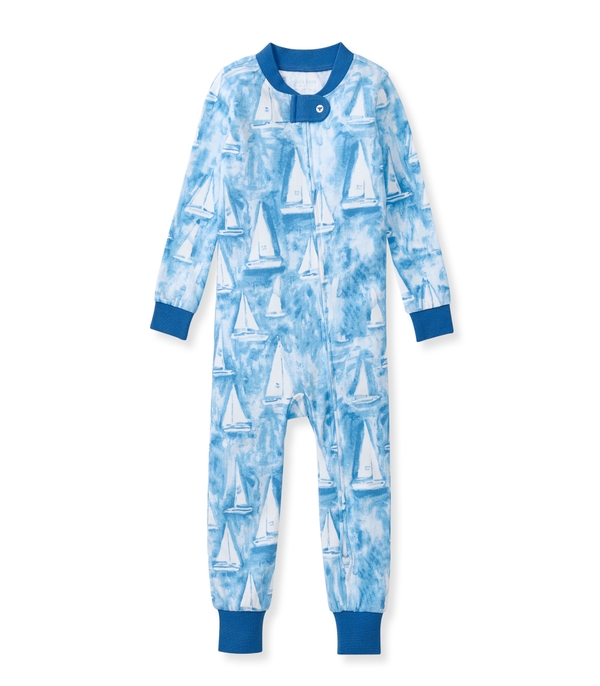 Mediterranean Sailing Organic Cotton Baby Pajamas