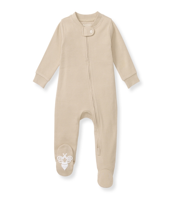 Solid Rib Organic Cotton Pajamas - Hummus