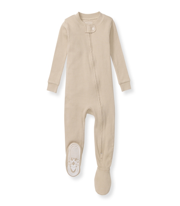 Solid Rib Organic Cotton Pajamas - Hummus