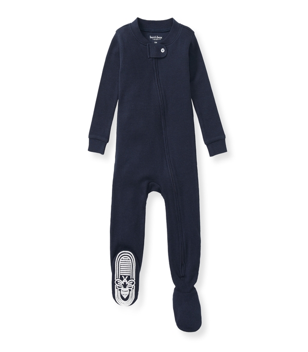 Solid Rib Organic Cotton Pajamas - Midnight