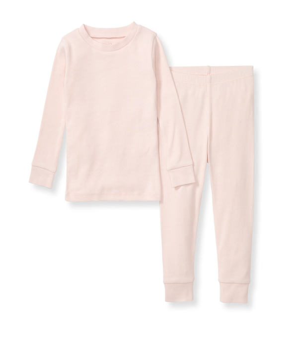 Solid Rib Organic Cotton Pajamas - Ranunculus