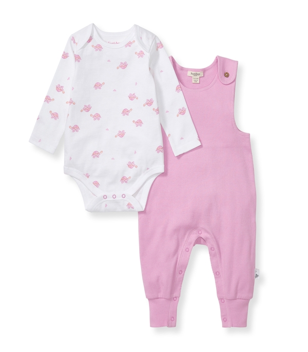 Tortoise Baby Girl Jumpsuit & Bodysuit Set