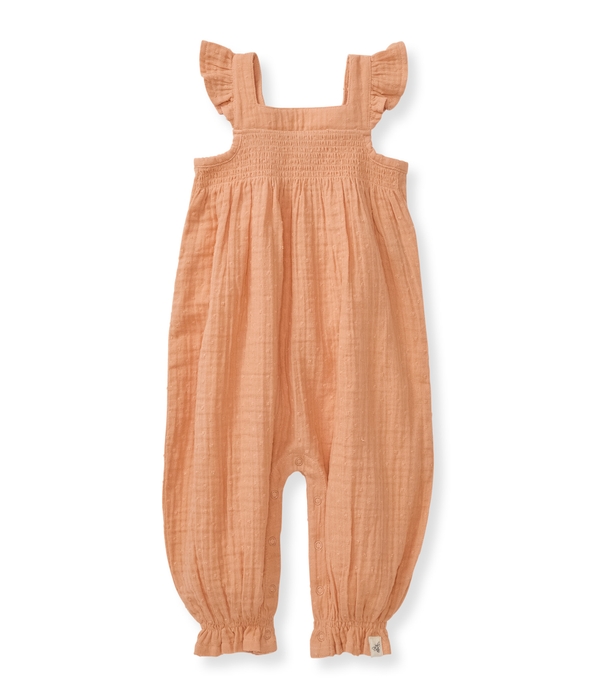 Dotted Muslin Baby Girl Jumpsuit