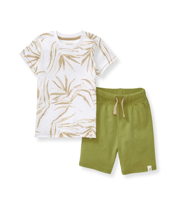Shady Palms Organic Baby Boy Top & Shorts Set