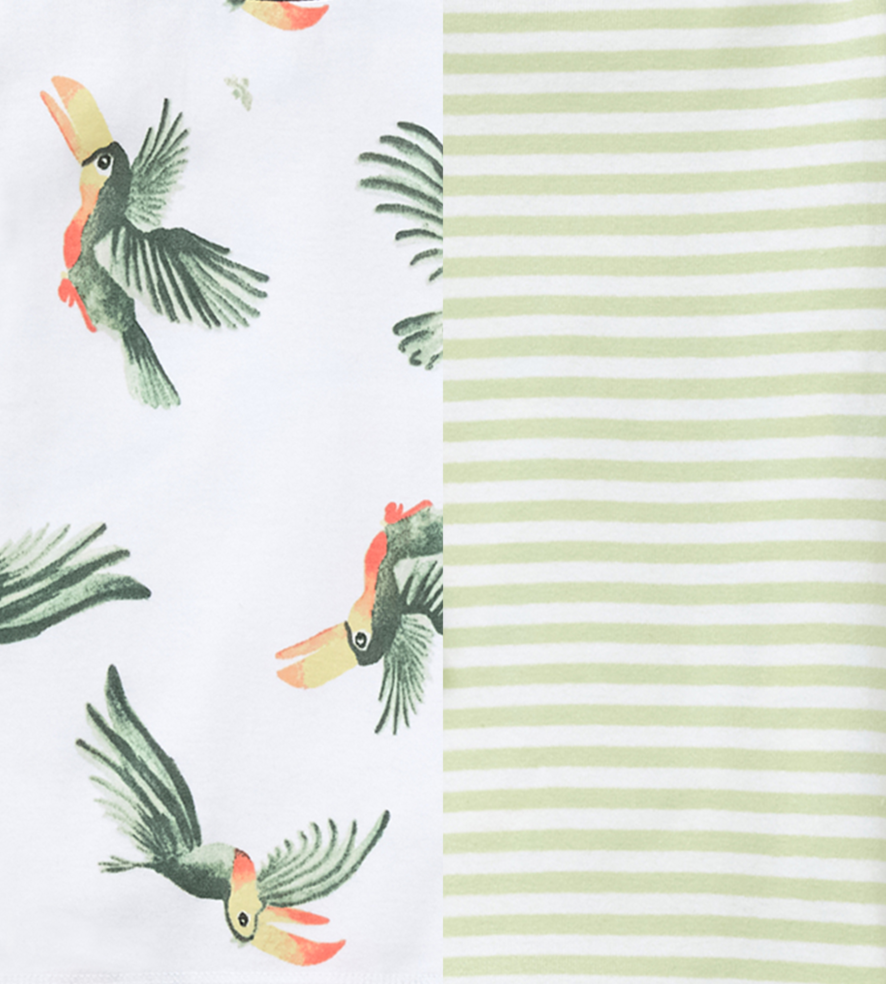 Product image for Toucan Organic Baby Pajamas - 2 Pack