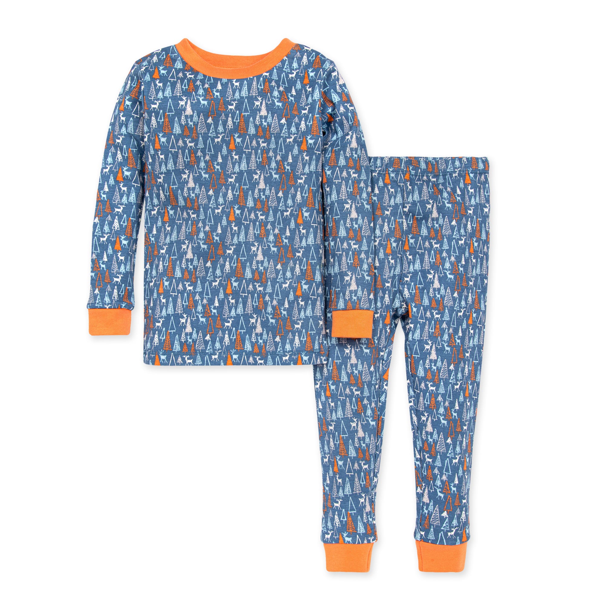 Forest Frenzy Snug Fit Organic Toddler Holiday Pajamas | Burt's Bees Baby™