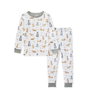 Puppy Party Organic Toddler Snug Fit Pajamas