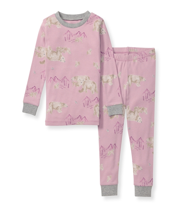 Polar Mountain Organic Cotton Girl Pajamas
