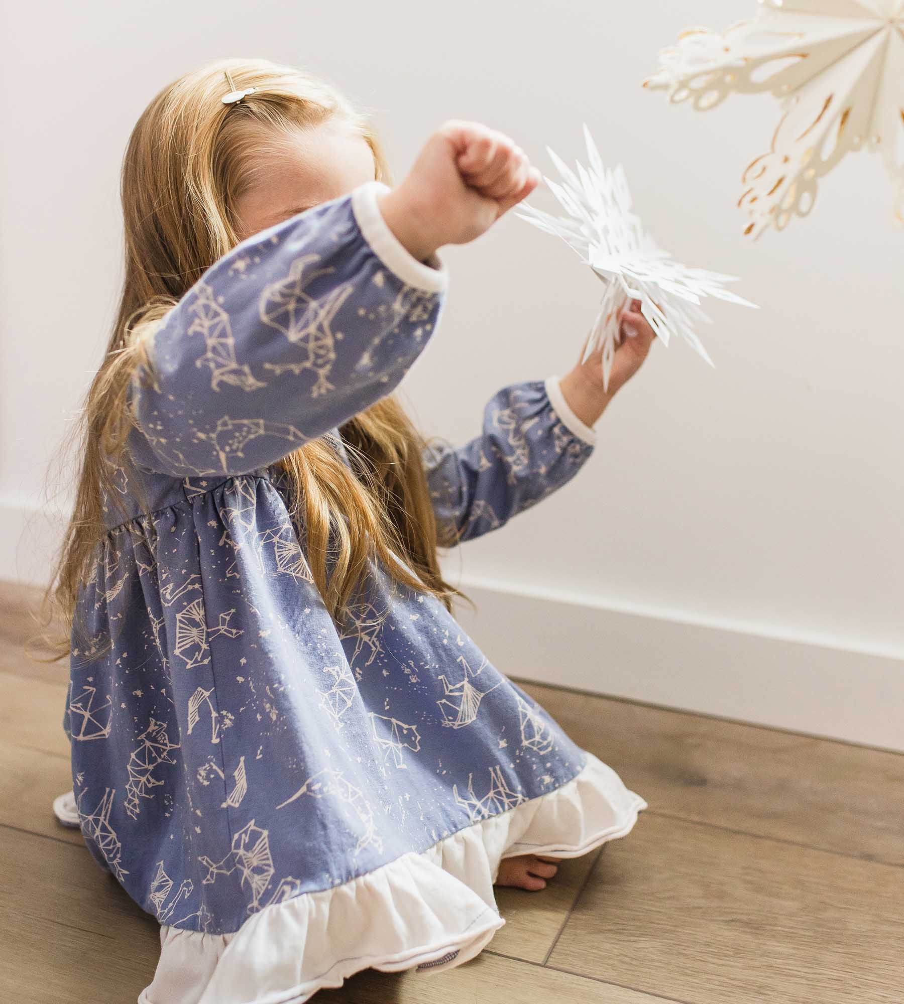 定番人気！ Animals Starry Organic Dress Toddler Cotton その他