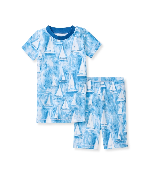 Mediterranean Sailing Organic Cotton Toddler Pajamas